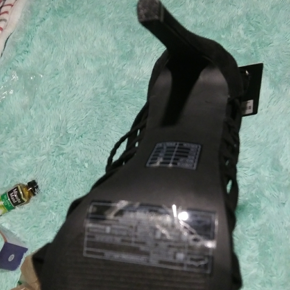 Brand New Forever 21 Black Strappy Heels